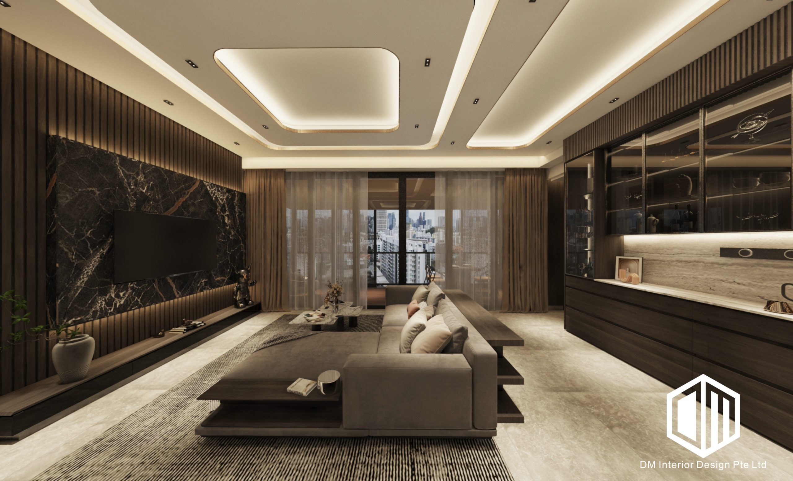Lustrous Modern Luxe: Condominium – DM Interior Design